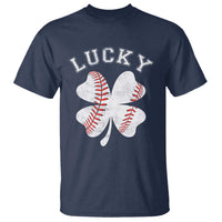 Funny Baseball Lucky Clover St Patricks Day T Shirt