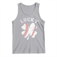 Funny Baseball Lucky Clover St Patricks Day Tank Top