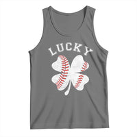 Funny Baseball Lucky Clover St Patricks Day Tank Top