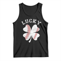 Funny Baseball Lucky Clover St Patricks Day Tank Top