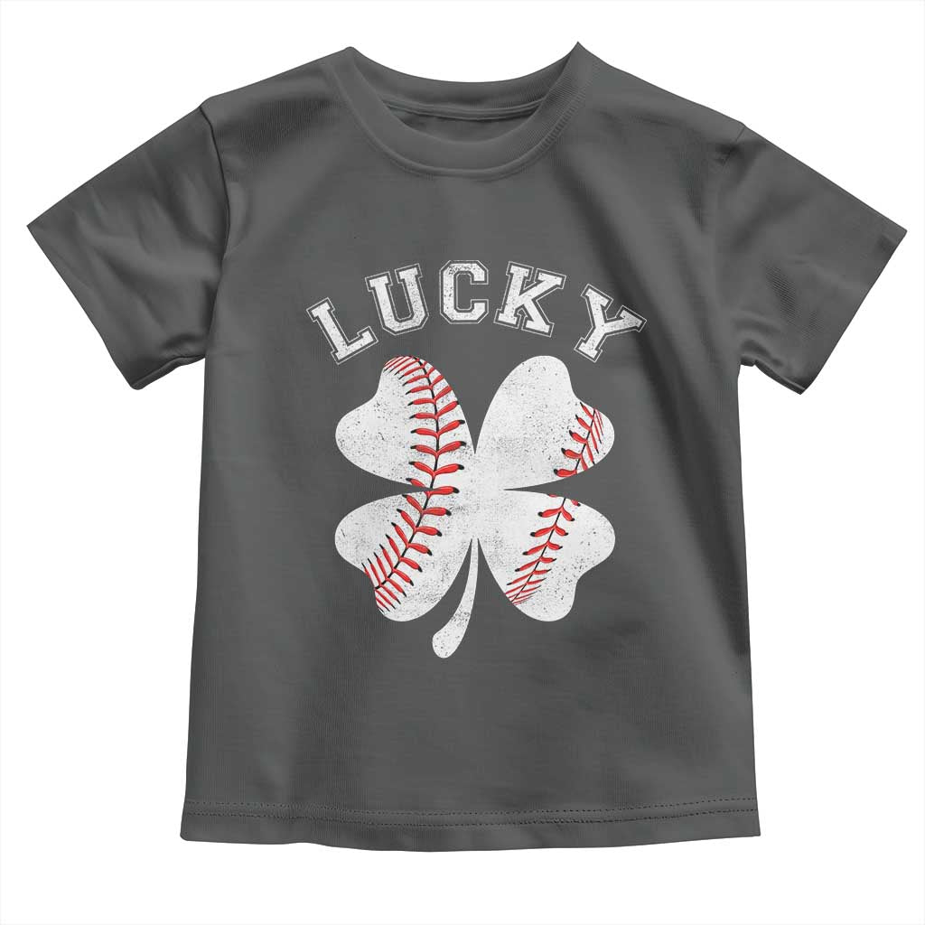 Funny Baseball Lucky Clover St Patricks Day Toddler T Shirt