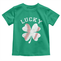 Funny Baseball Lucky Clover St Patricks Day Toddler T Shirt