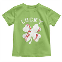 Funny Baseball Lucky Clover St Patricks Day Toddler T Shirt