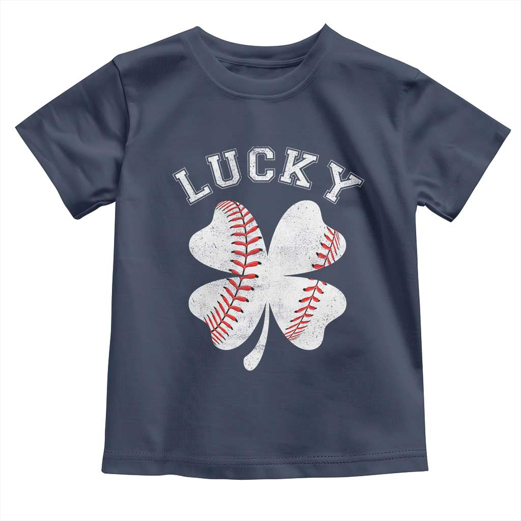 Funny Baseball Lucky Clover St Patricks Day Toddler T Shirt