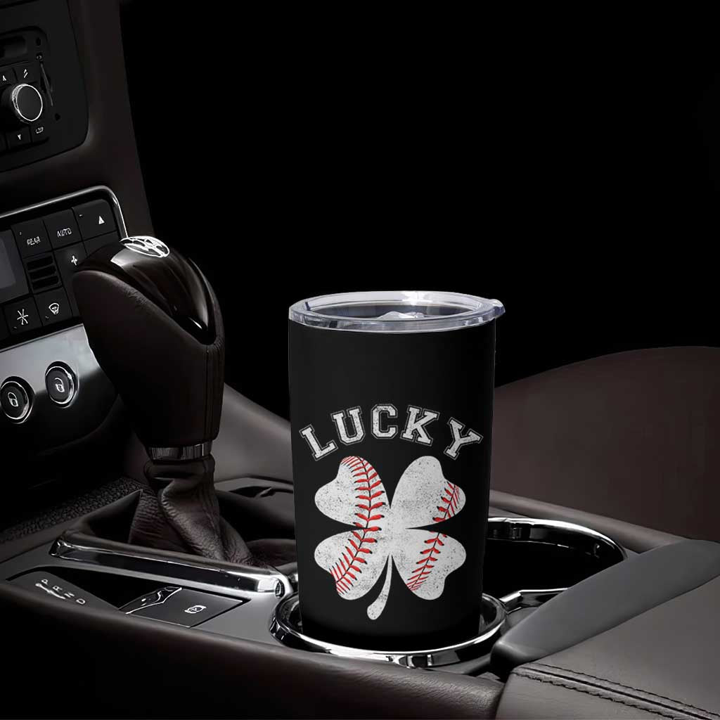 Funny Baseball Lucky Clover St Patricks Day Tumbler Cup