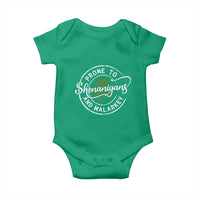 Prone To Shenanigans And Malarkey Baby Onesie Funny St Patricks Day Irish Shamrock