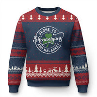Prone To Shenanigans And Malarkey Ugly Christmas Sweater Funny St Patricks Day Irish Shamrock