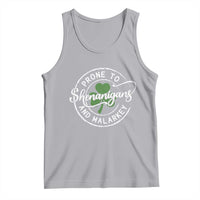 Prone To Shenanigans And Malarkey Tank Top Funny St Patricks Day Irish Shamrock