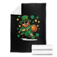 Leprechaun Basketball St Patricks Day Sport Lover Throw Blanket