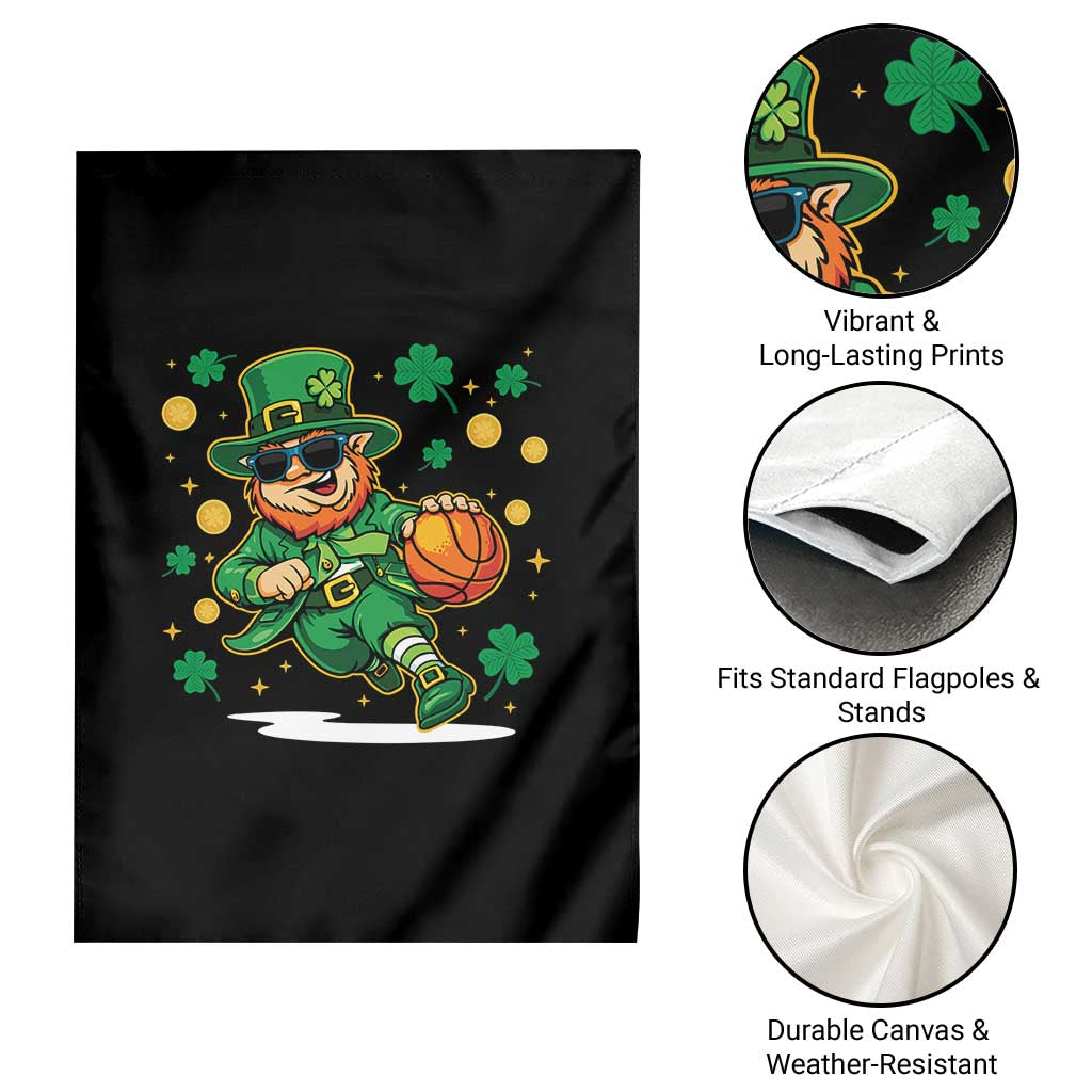 Leprechaun Basketball St Patricks Day Sport Lover Garden Flag