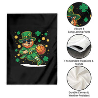 Leprechaun Basketball St Patricks Day Sport Lover Garden Flag
