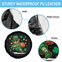 Leprechaun Basketball St Patricks Day Sport Lover Spare Tire Cover