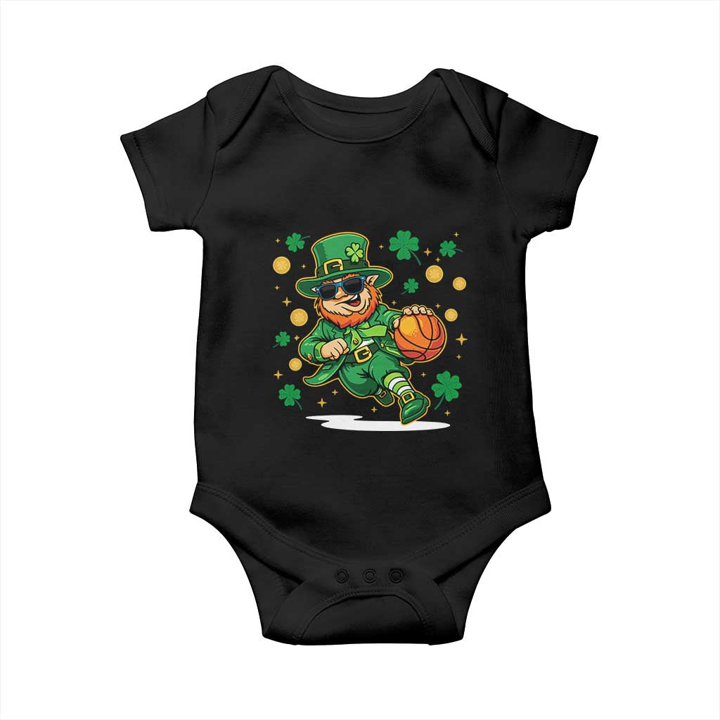 Leprechaun Basketball St Patricks Day Sport Lover Baby Onesie