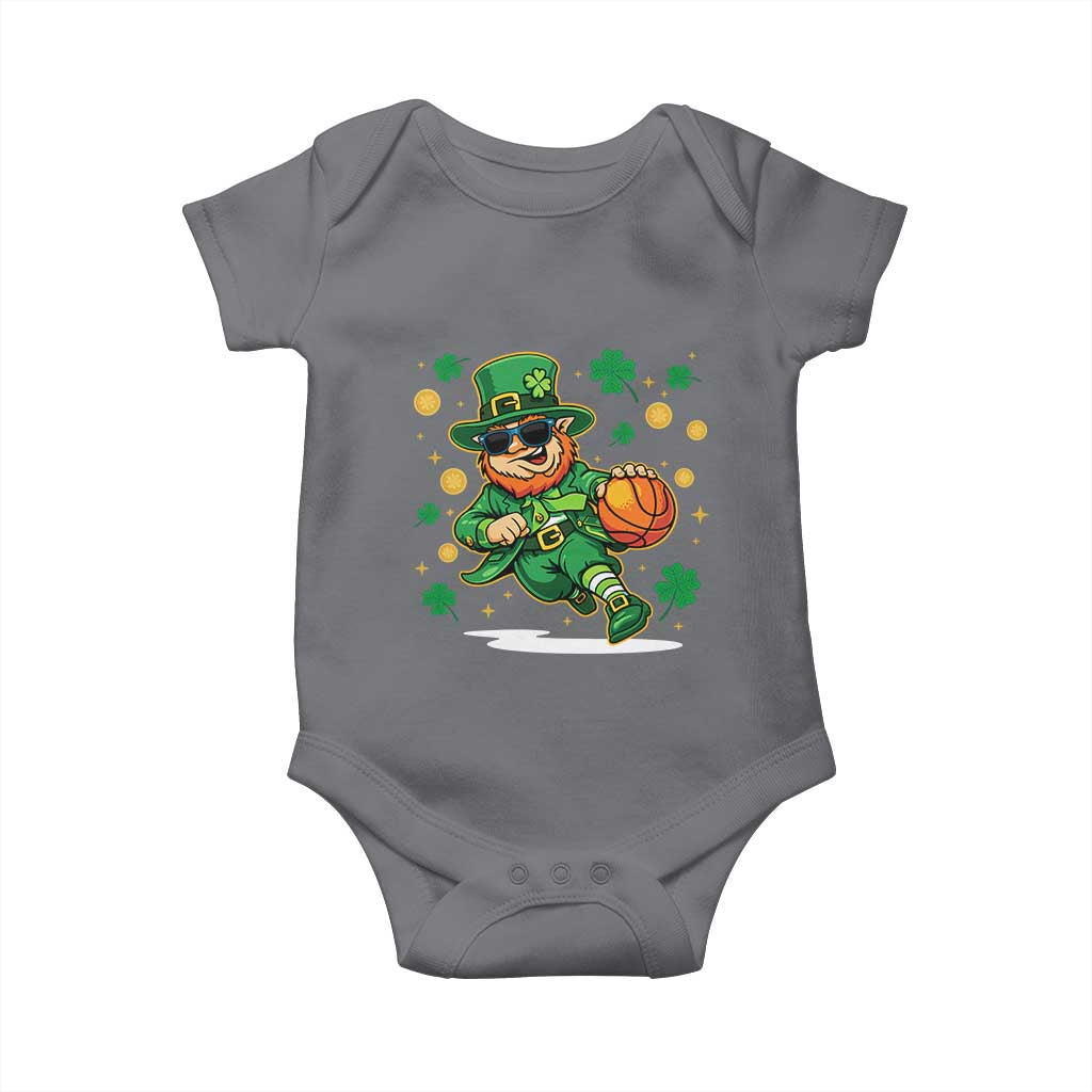 Leprechaun Basketball St Patricks Day Sport Lover Baby Onesie