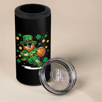 Leprechaun Basketball St Patricks Day Sport Lover 4 in 1 Can Cooler Tumbler