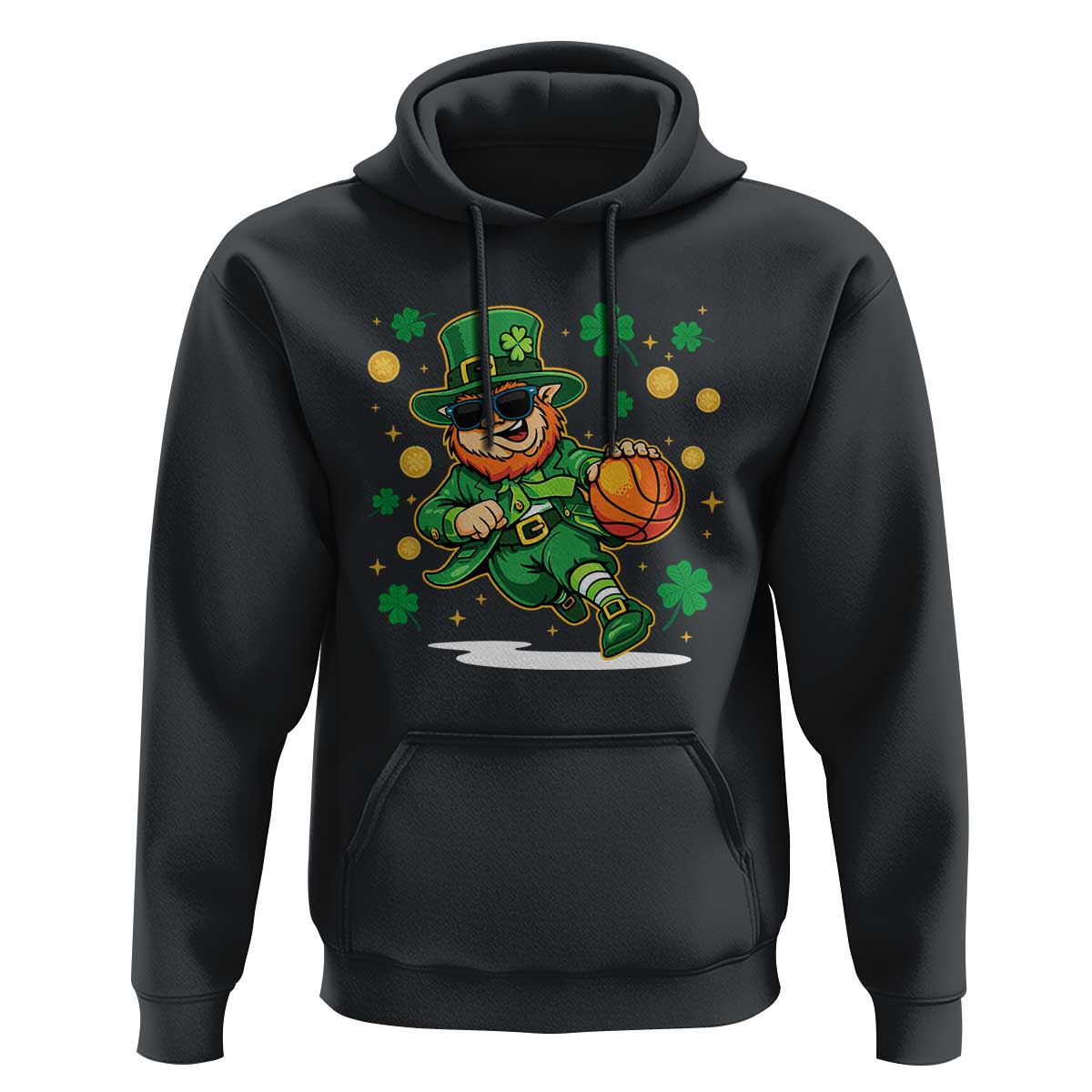 Leprechaun Basketball St Patricks Day Sport Lover Hoodie
