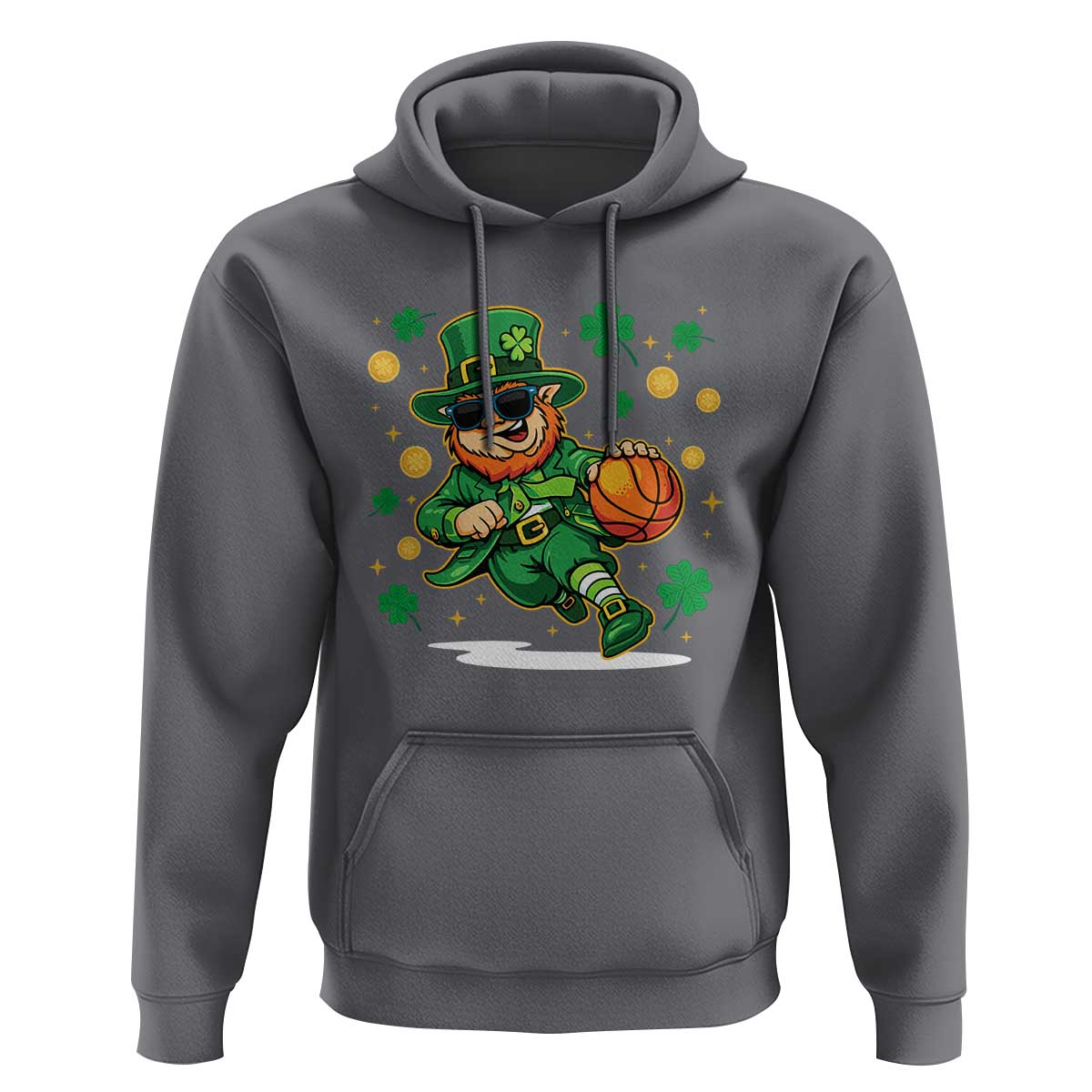 Leprechaun Basketball St Patricks Day Sport Lover Hoodie