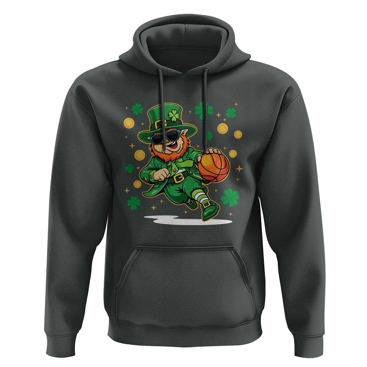 Leprechaun Basketball St Patricks Day Sport Lover Hoodie