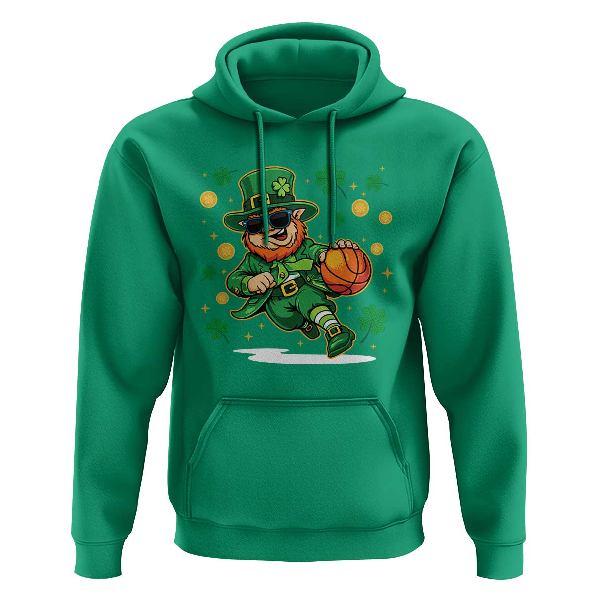 Leprechaun Basketball St Patricks Day Sport Lover Hoodie