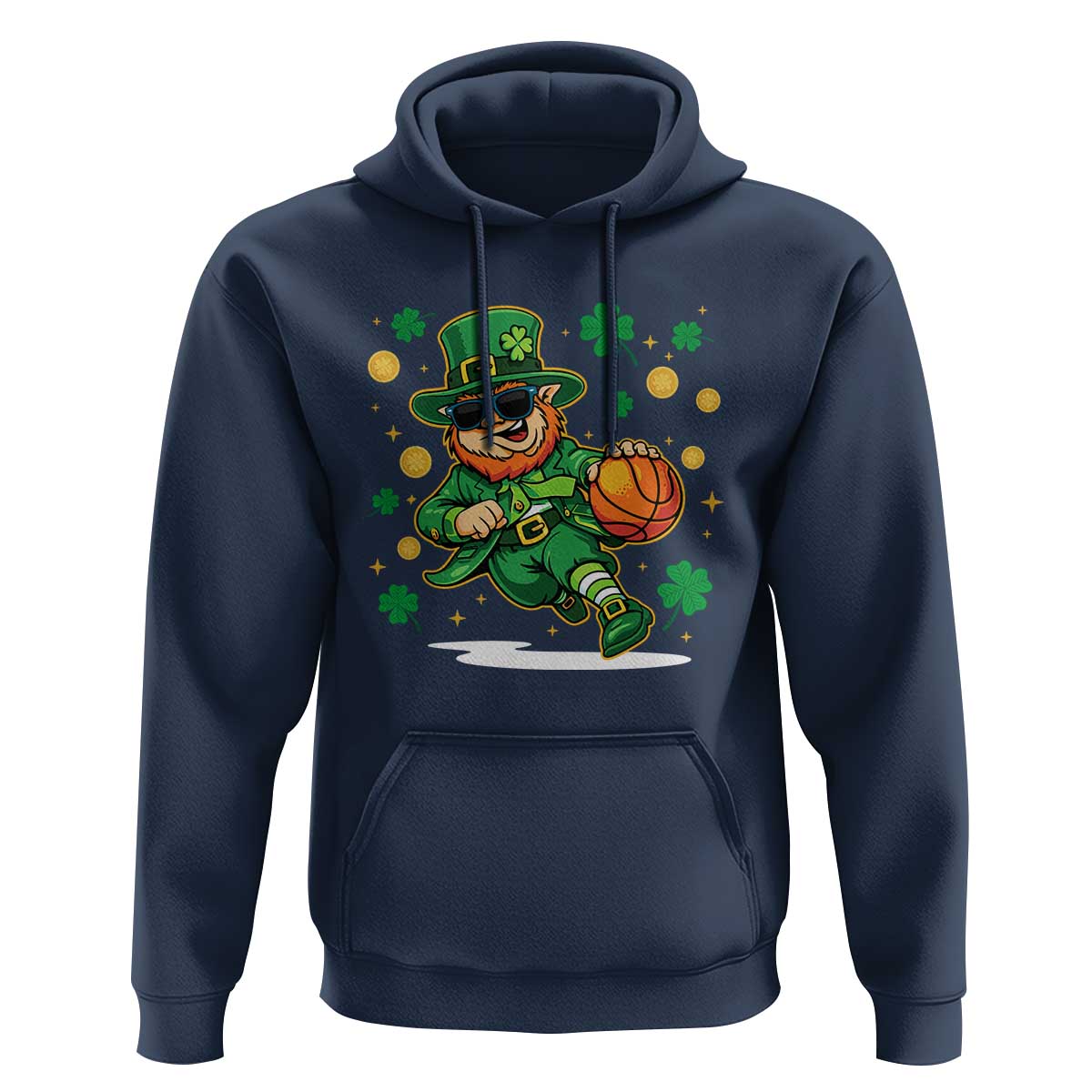 Leprechaun Basketball St Patricks Day Sport Lover Hoodie