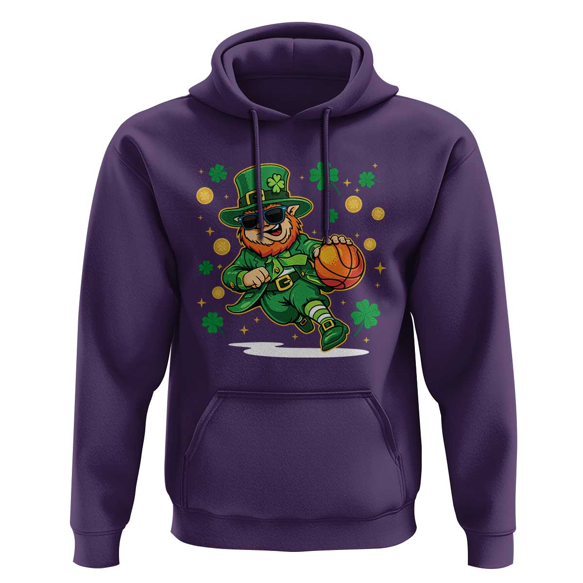 Leprechaun Basketball St Patricks Day Sport Lover Hoodie