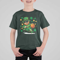 Leprechaun Basketball St Patricks Day Sport Lover T Shirt For Kid
