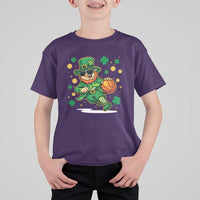 Leprechaun Basketball St Patricks Day Sport Lover T Shirt For Kid