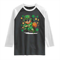 Leprechaun Basketball St Patricks Day Sport Lover Raglan Shirt