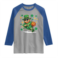 Leprechaun Basketball St Patricks Day Sport Lover Raglan Shirt
