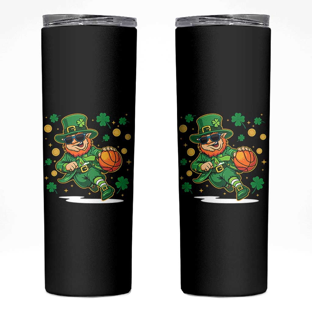 Leprechaun Basketball St Patricks Day Sport Lover Skinny Tumbler