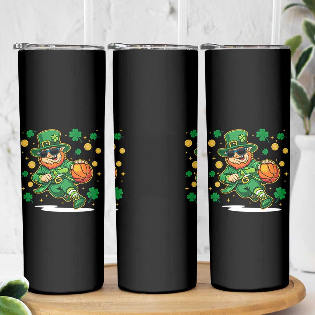 Leprechaun Basketball St Patricks Day Sport Lover Skinny Tumbler