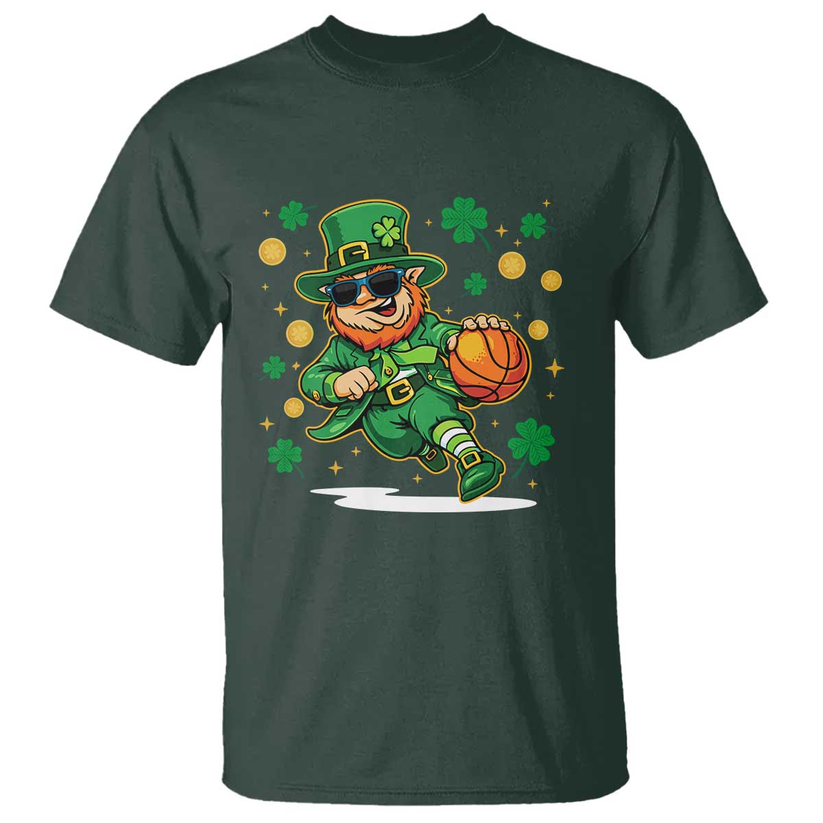 Leprechaun Basketball St Patricks Day Sport Lover T Shirt