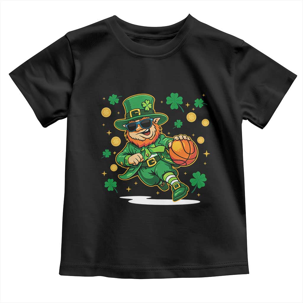 Leprechaun Basketball St Patricks Day Sport Lover Toddler T Shirt