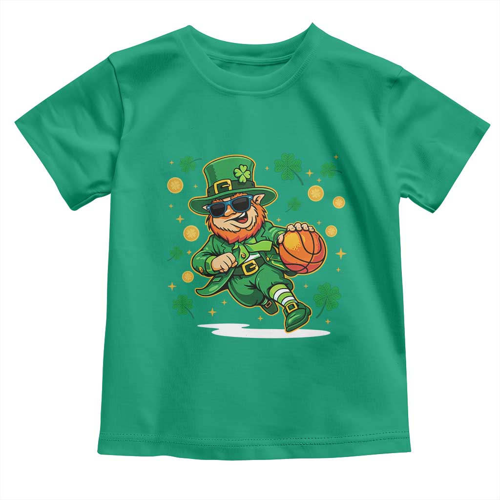 Leprechaun Basketball St Patricks Day Sport Lover Toddler T Shirt