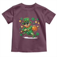 Leprechaun Basketball St Patricks Day Sport Lover Toddler T Shirt