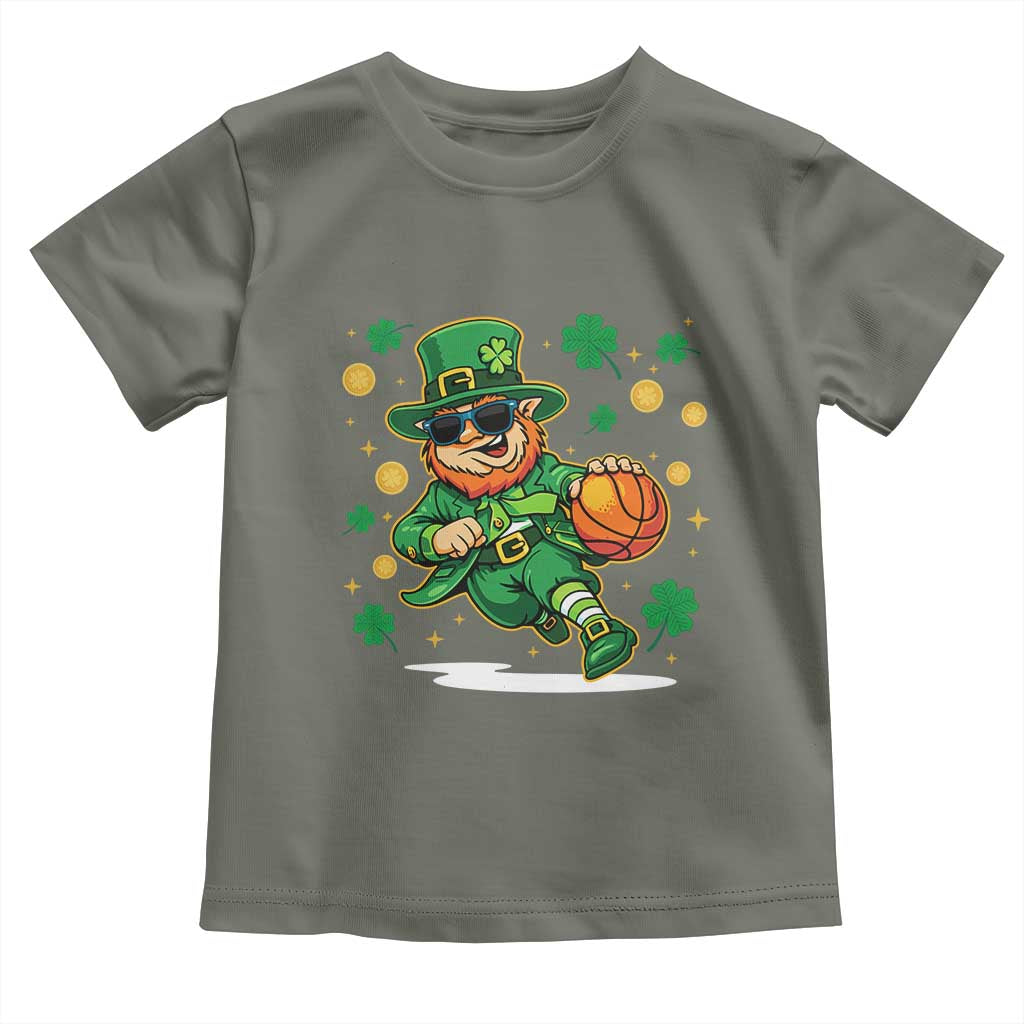 Leprechaun Basketball St Patricks Day Sport Lover Toddler T Shirt