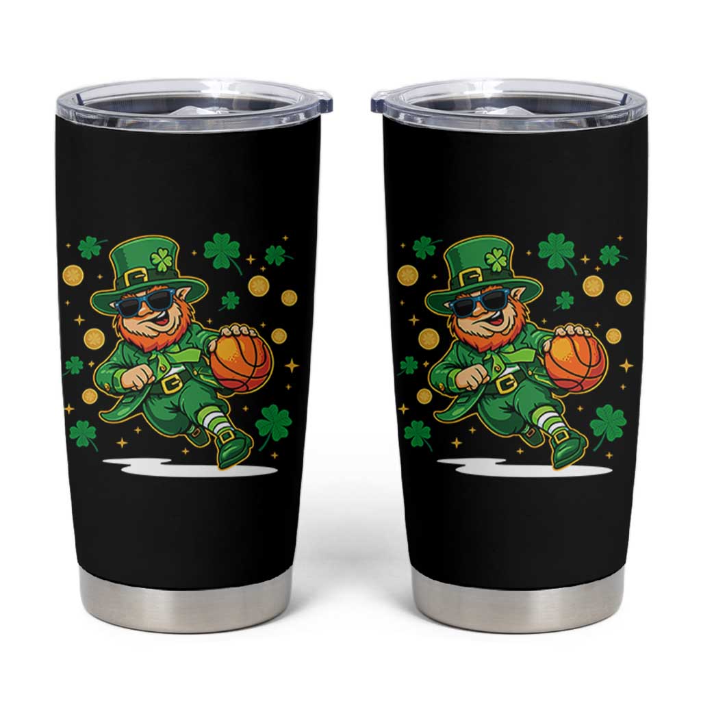 Leprechaun Basketball St Patricks Day Sport Lover Tumbler Cup