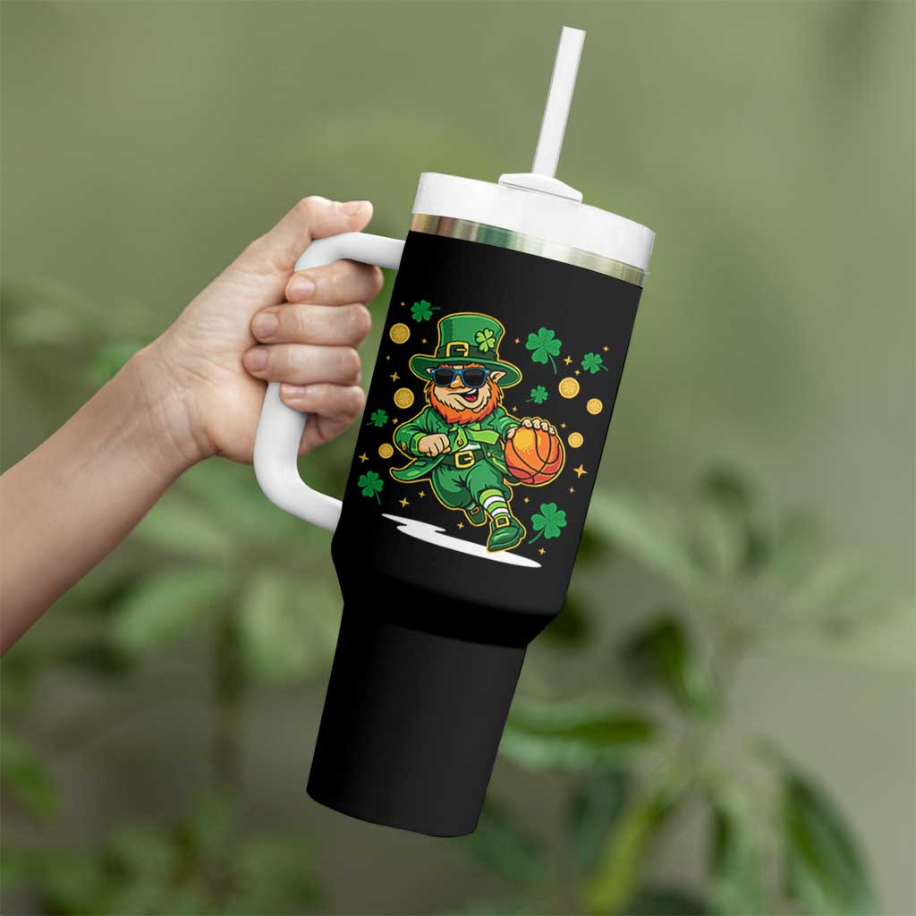 Leprechaun Basketball St Patricks Day Sport Lover Tumbler With Handle