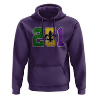Funny Mardi Gras Mobile Alabama Hoodie 251 Area Code Glitter Print Fleur De Lis