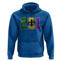 Funny Mardi Gras Mobile Alabama Hoodie 251 Area Code Glitter Print Fleur De Lis