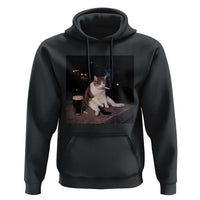 Funny Cigarette And Drinking Irish Stout Beer Cat Meme Hoodie