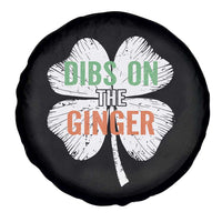 Funny St Patricks Day Dibs On The Ginger Spare Tire Cover Irish Redhead Shamrock