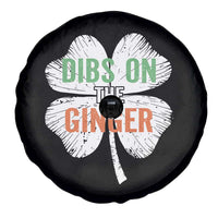 Funny St Patricks Day Dibs On The Ginger Spare Tire Cover Irish Redhead Shamrock