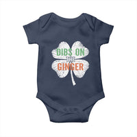 Funny St Patricks Day Dibs On The Ginger Baby Onesie Irish Redhead Shamrock