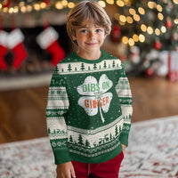 Funny St Patricks Day Dibs On The Ginger Ugly Christmas Sweater Irish Redhead Shamrock