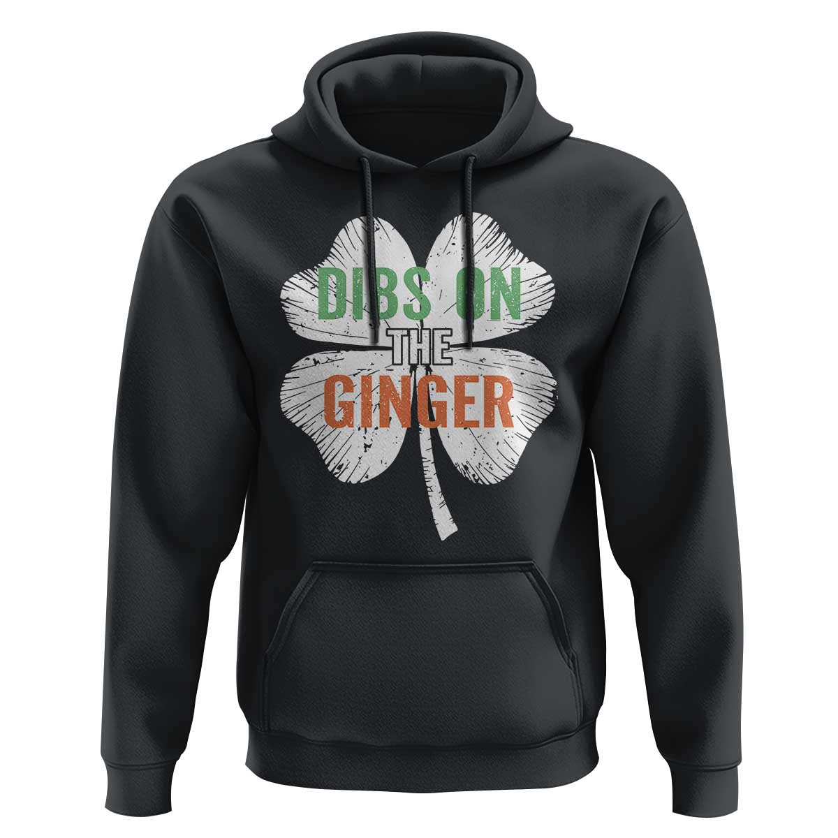 Funny St Patricks Day Dibs On The Ginger Hoodie Irish Redhead Shamrock