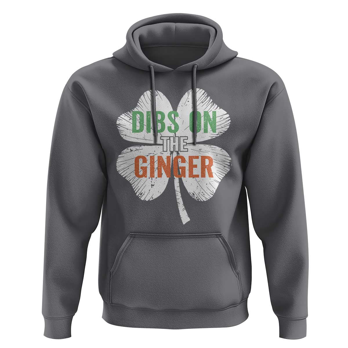 Funny St Patricks Day Dibs On The Ginger Hoodie Irish Redhead Shamrock