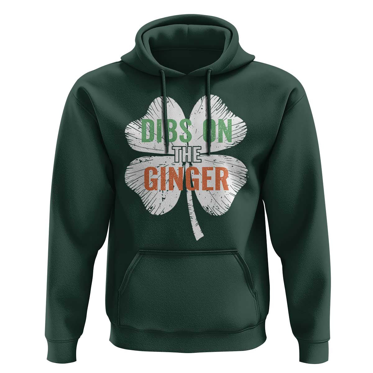 Funny St Patricks Day Dibs On The Ginger Hoodie Irish Redhead Shamrock