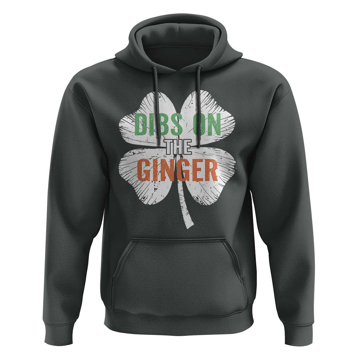 Funny St Patricks Day Dibs On The Ginger Hoodie Irish Redhead Shamrock