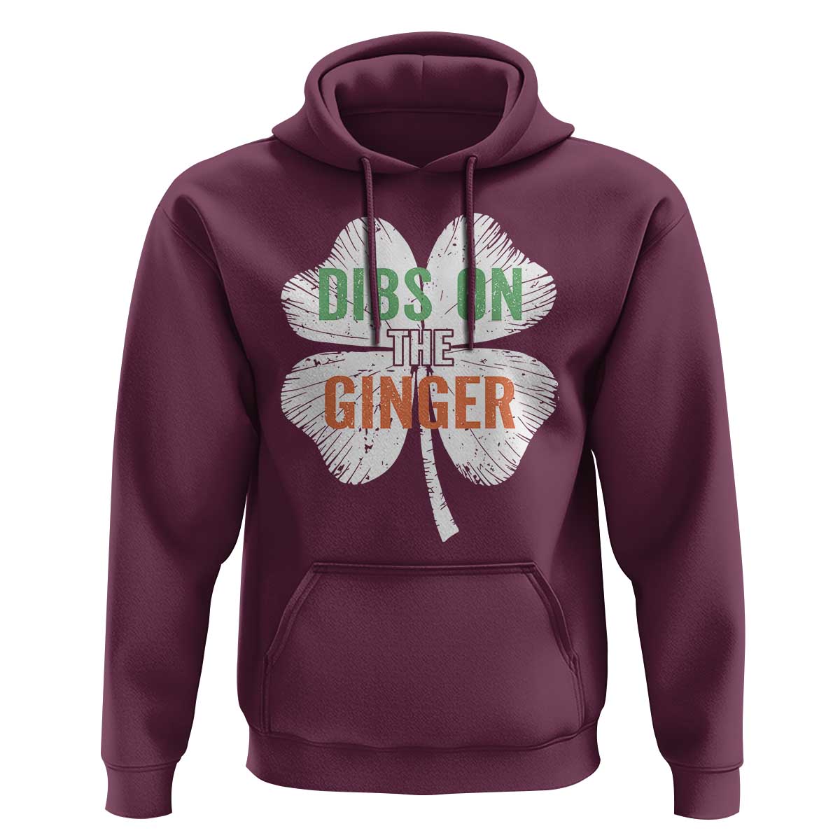 Funny St Patricks Day Dibs On The Ginger Hoodie Irish Redhead Shamrock